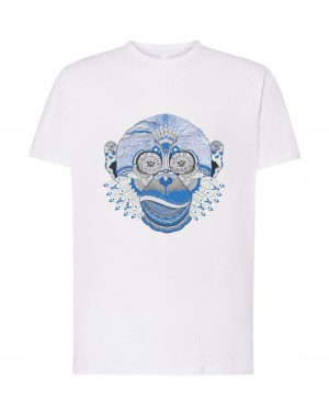T-Shirt męski nadruk Indiańska małpa Rozm.L