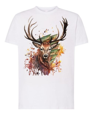 T-Shirt męski nadruk Jeleń R.3XL