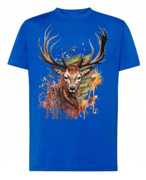 T-Shirt męski nadruk Jeleń R.4XL