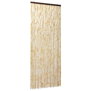 Zasłona przeciwko owadom, beżowa, 90x220 cm, szenil