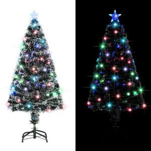 Sztuczna choinka ze stojakiem/ LED, 120 cm, światłowód