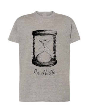 T-Shirt męski nadruk Klapsydra Be Hastle Rozm.4XL
