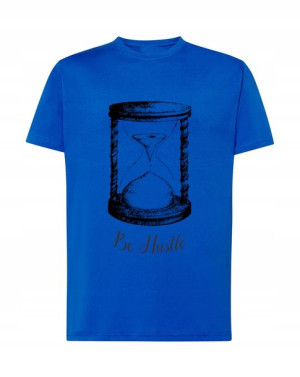 T-Shirt męski nadruk Klapsydra Be Hastle Rozm.XL