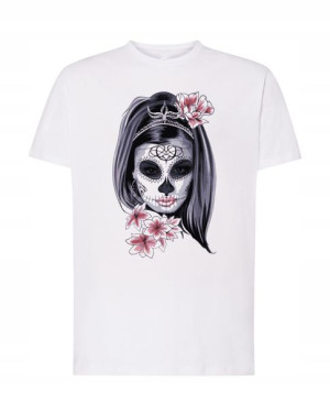 T-Shirt męski nadruk kobieta z maską Rozm.L