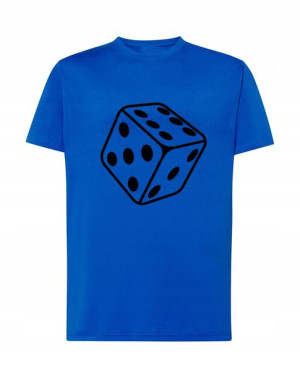 T-Shirt męski nadruk kostka do gry Rozm.3XL