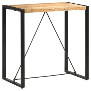 Stolik barowy, 110 x 60 x 110 cm, lite drewno mango