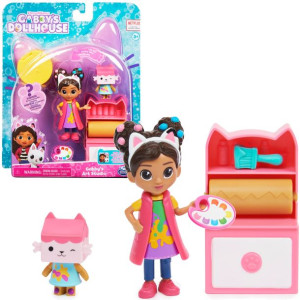 Koci Domek Gabi i Tekturzątko studio figurki i akcesoria Gdbby's Dollhouse
