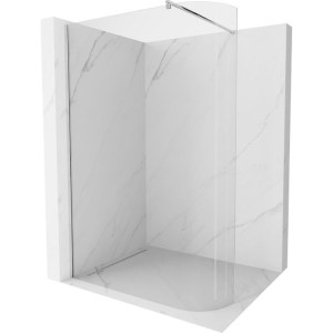 Mexen Kioto ścianka prysznicowa zaokrąglona 90 x 200 transparent, chrom