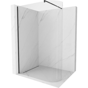 Mexen Kioto ścianka prysznicowa zaokrąglona 150 x 200 transparent, czarna