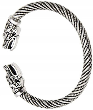 Nordycka Bransoleta Wilki WIKING Punk FENRIR retro