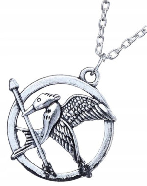 Srebrny Naszyjnik Igrzyska Kosogłos Hunger Game