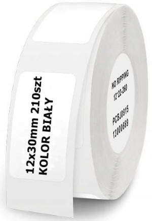 NIIMBOT Etykiety Termiczne Naklejki 12x30mm 210szt
