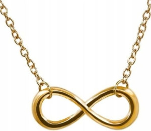 Złoty Naszyjnik nieskończoność choker infinity