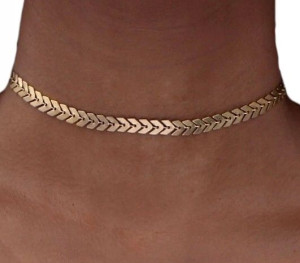 Naszyjnik choker boho pancerka obroża łańcuszek