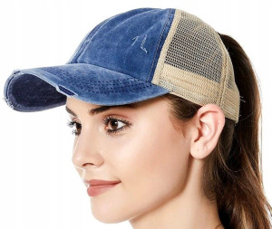 Czapka z daszkiem Ponytail Otwór na KUCYK KITKĘ