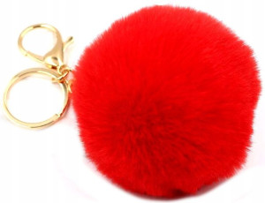 Pompon futrzany do torebki BRELOK futerko torby