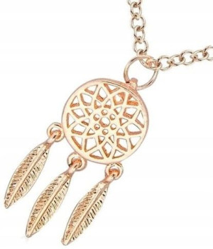 Celebrytka Naszyjnik złoty łapacz snów choker boho