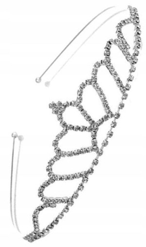 Ozdoba Korona Ślubna do Włosów Diadem Tiara boho