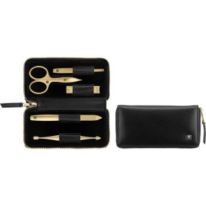 Zwilling Twinox Zestaw do manicure 5 elementów skórzane etui czarne