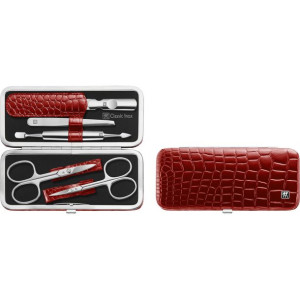 Zwilling Classic Inox Zestaw do manicure czerwone etui 5 elementów