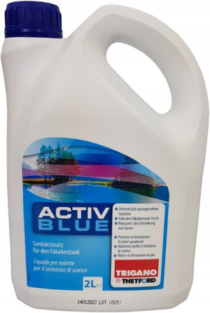 Płyn do toalet turystycznych Trigano Active Blue 2L producent Thetford