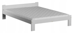 Łóżko Celinka 140x200 Białe + Materac + Stelaż