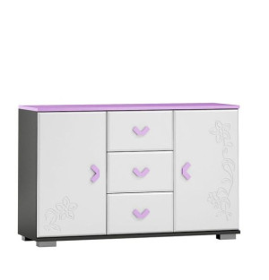 FLOWER  Y42 komoda 120x40 w.76 do pokoju nastolatki MDF
