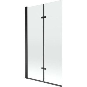 Mexen Castor parawan nawannowy 2-skrzydłowy 100 x 150 transparent, czarny
