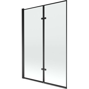 Mexen Castor parawan nawannowy 2-skrzydłowy 120 x 150 czarny wzór, czarny