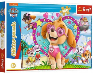 Puzzle 100 Glitter Skye Trefl