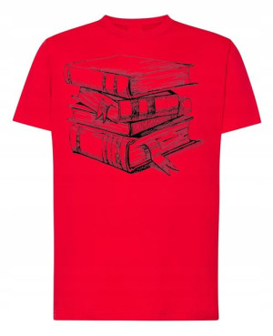 T-Shirt męski nadruk Książki R.4XL