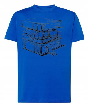 T-Shirt męski nadruk Książki R.4XL
