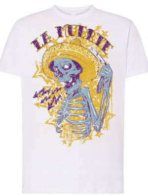 T-Shirt męski nadruk La Muerte Rozm.L