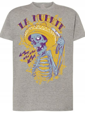 T-Shirt męski nadruk La Muerte Rozm.XXL