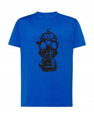 T-Shirt męski nadruk maska gazowa Rozm.4XL