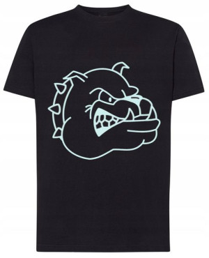 T-Shirt męski nadruk maska gazowa Rozm.L
