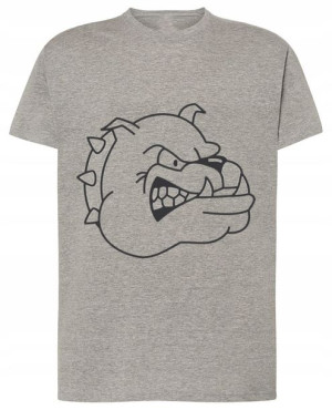 T-Shirt męski nadruk maska gazowa Rozm.M
