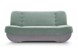 PAFOS sofa z funkcją spania do salonu mięta+ jasny popiel ( soro 34+83)