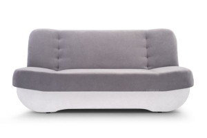 PAFOS sofa z funkcją spania do salonu popiel+ biały ( soro 90+ soft 17)