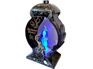 Znicz Siostra Siostrze Ob Czarno Złoty Marmur +figurka Led