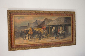 A. Setkowicz - Spotkanie - Piękny Obraz Olej