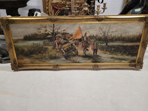 J. Brandt Stary Obraz Na Płótnie Chorągiew 198x80