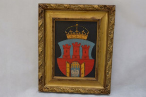 Jan Wolski - 1928 Herb Krakowa Kraków Stary Obraz