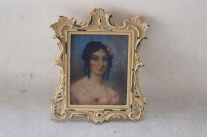 OBRAZ medalion RAMA RAMKA - PORTRET arystokratki
