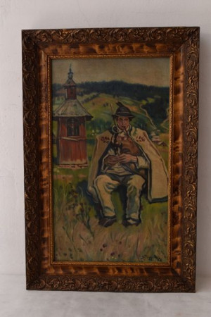 St. Filipkiewicz - Góral Z Fajką Zakopane Obraz