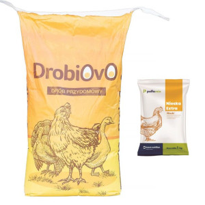 Pasza dla niosek kur mlewnikowana 20 kg + witaminy do paszy Polfamix 1 kg