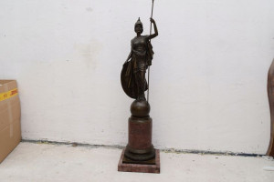 ATENA GIUSTINIANI BOGINI figura z brązu + GRAWER