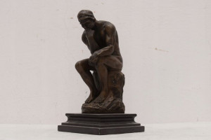 Auguste Rodin z brązu - Filozof myśliciel RZEŹBA