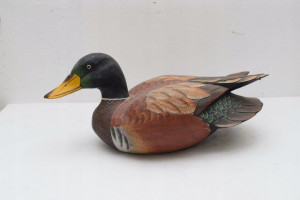 Drewniana Kaczka - Kaczor Drewno Malowane 53cm