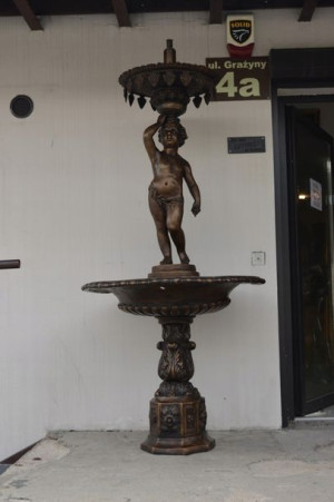 Fontanna Z Brązu - Amor Anioł Cherubin 245cm Brąz